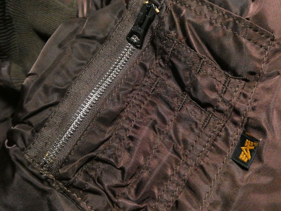 キングサイズXL！激レアカラーブラウン！90sヴィンテージ！アルファMA-1