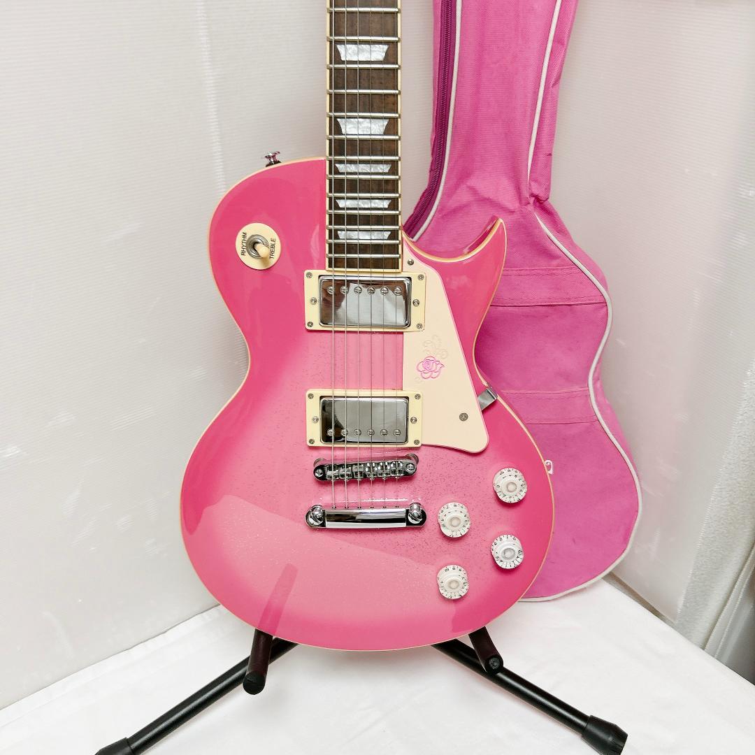 美品 Gyspy Rose ジプシーローズ レスポール LesPaul ピンク - メルカリ