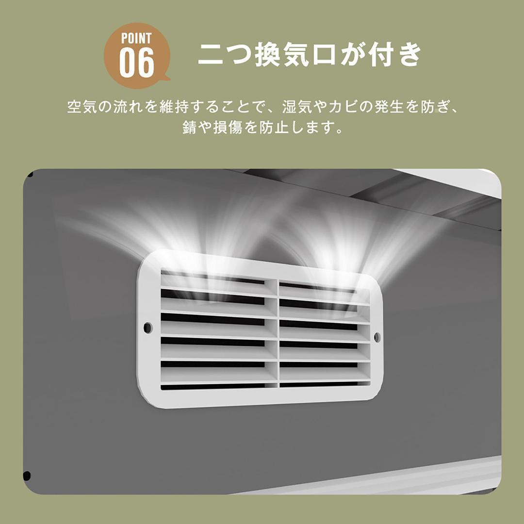 車庫テント　仮設倉庫　UV·防水　上開きドア　スチール製　BEIGE