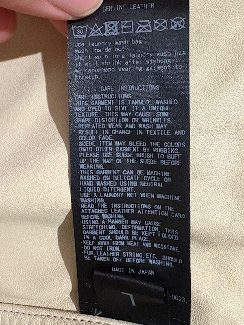 良品SISIIシシ23FW定価12万円レザースノーパーカーコートL