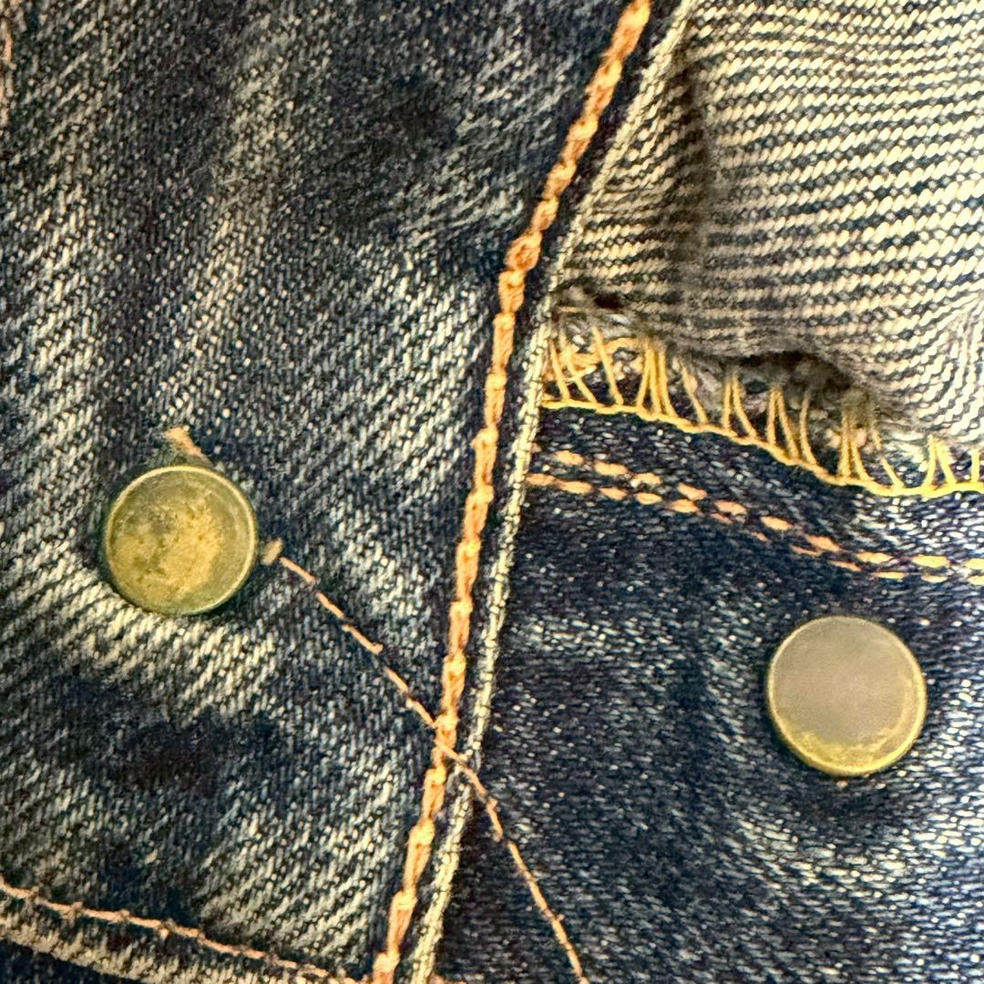 エビス カモメ刺繍 No1 スペシャル デニム 36×35 赤耳 隠しリベット