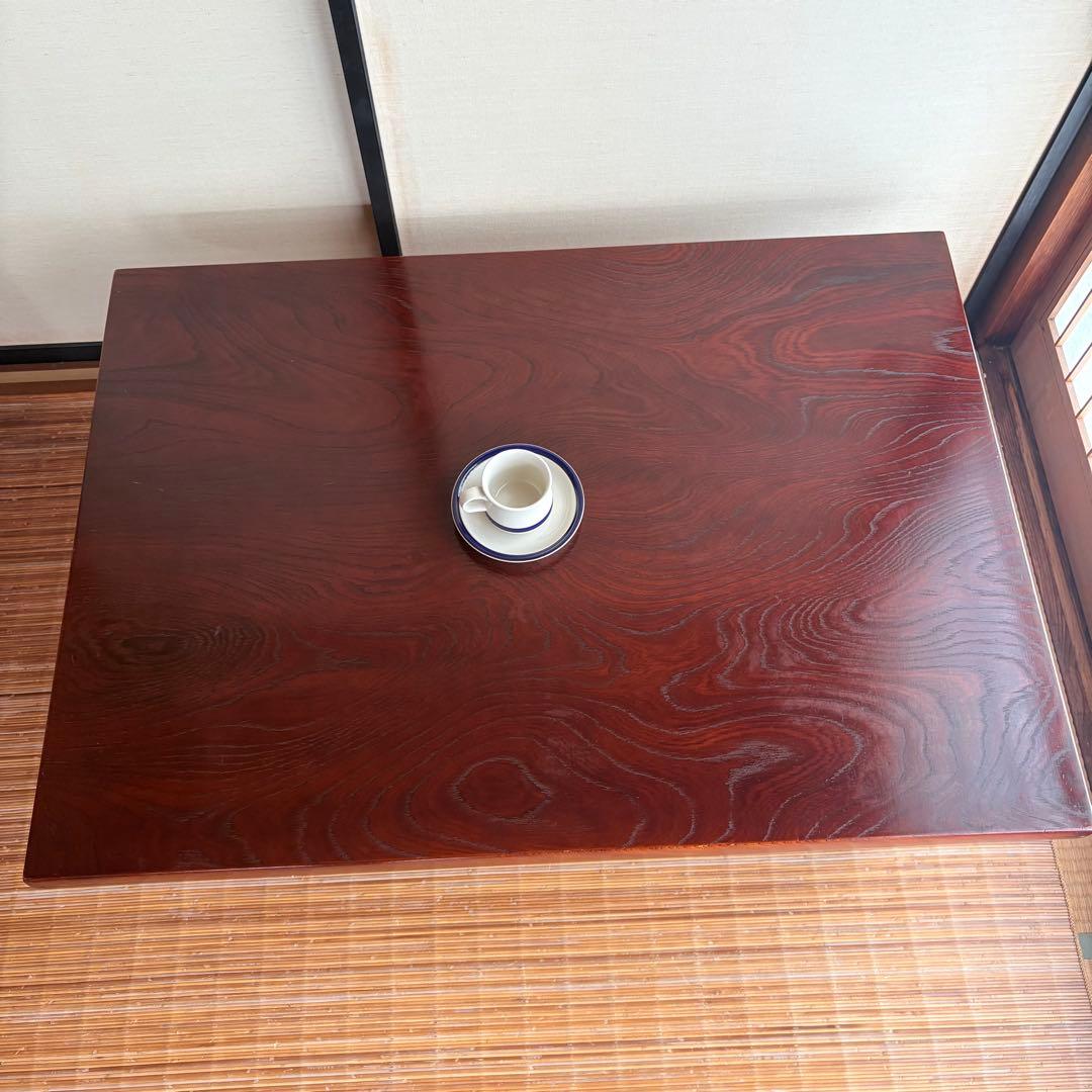 《送料込み》和モダン 座卓 ローテーブル ナラ突板仕上げ / 105×75cm