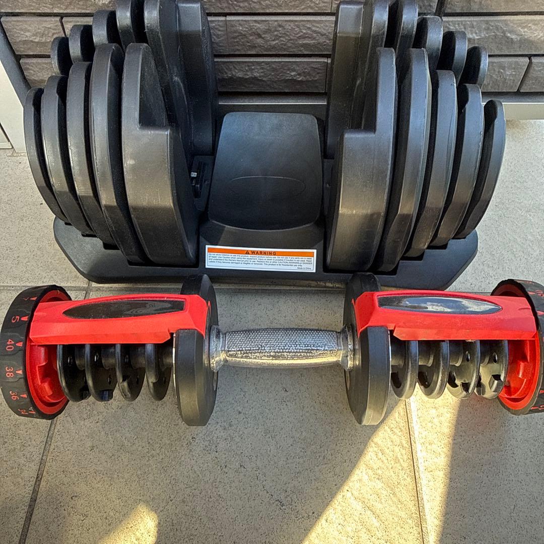 送料無料 可変式ダンベル 5kg〜40kg セット品 ダンベル 鉄アレイ ②