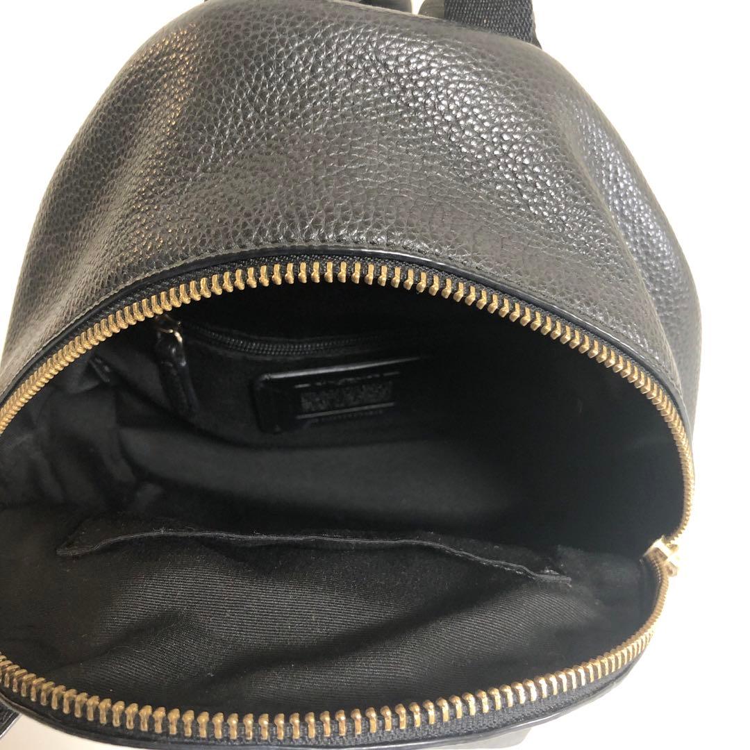 COACH　コーチ ミニリュック　　バックパック　レザー　革　ブラック