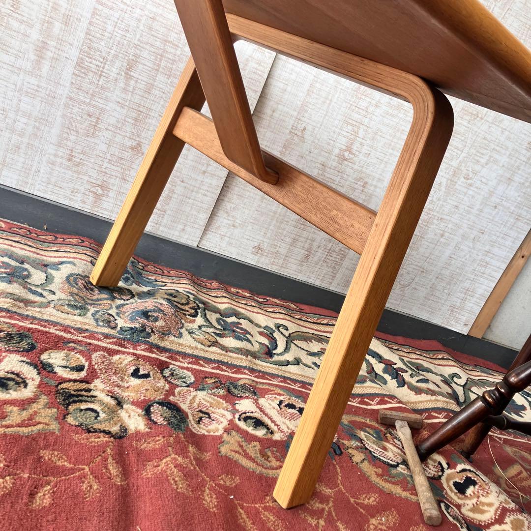 昭和レトロ 天童木工 プライウッド バタフライテーブル ダイニングテーブル