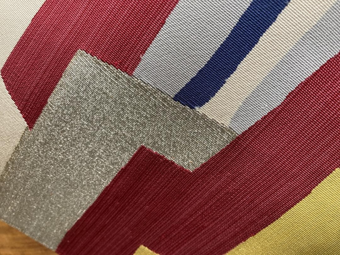 銀座 ちた和 帯 綴れ織り 名古屋帯　送料無料　赤　金　青　グレー