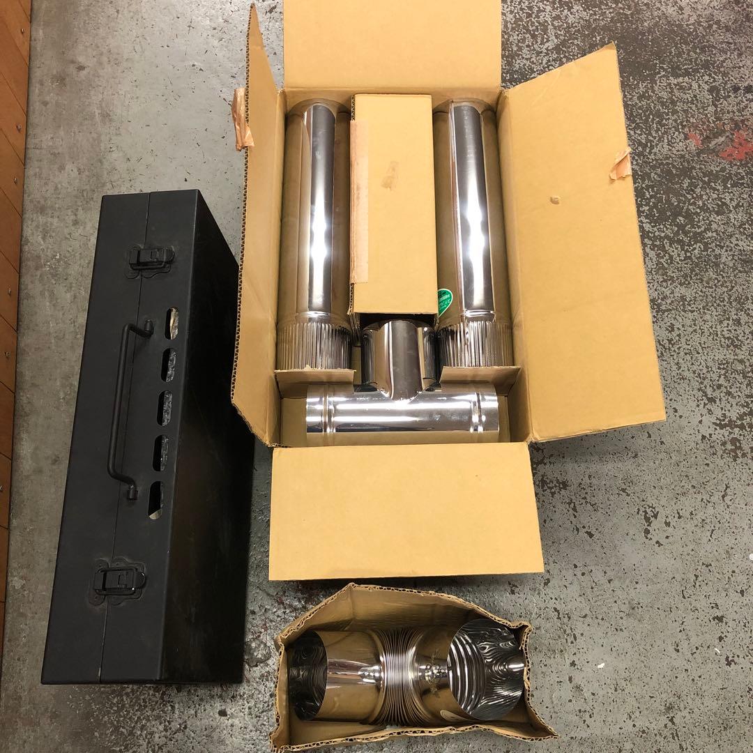 【新品　未使用】屋外用薪ストーブ iron-stove煙突付きtent-Mark