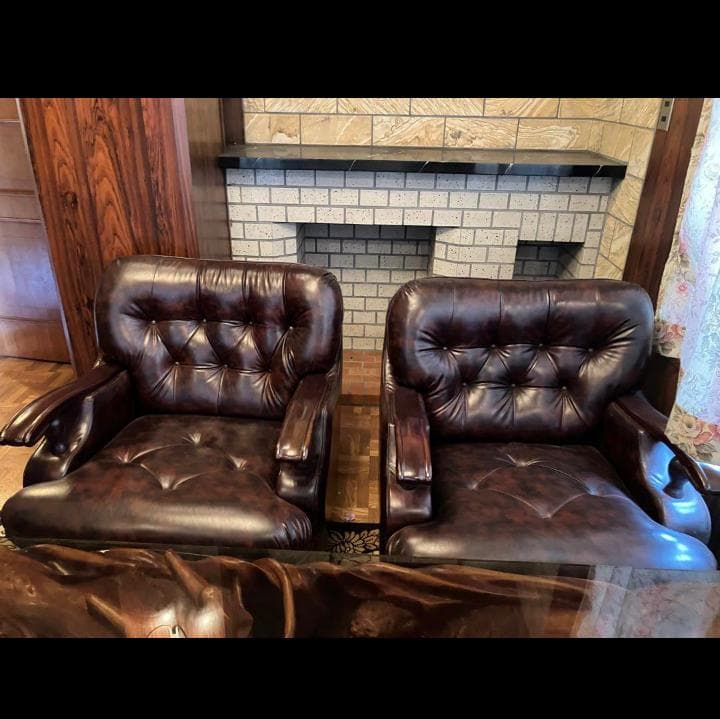 ☆1人がけソファー1個　青栁の椅子　大分県こげ茶　茶　昭和レトロ