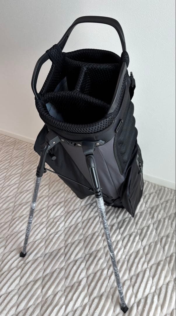 【新品未使用】Porsche ポルシェ　キャディバッグ　 ゴルフケース　黒