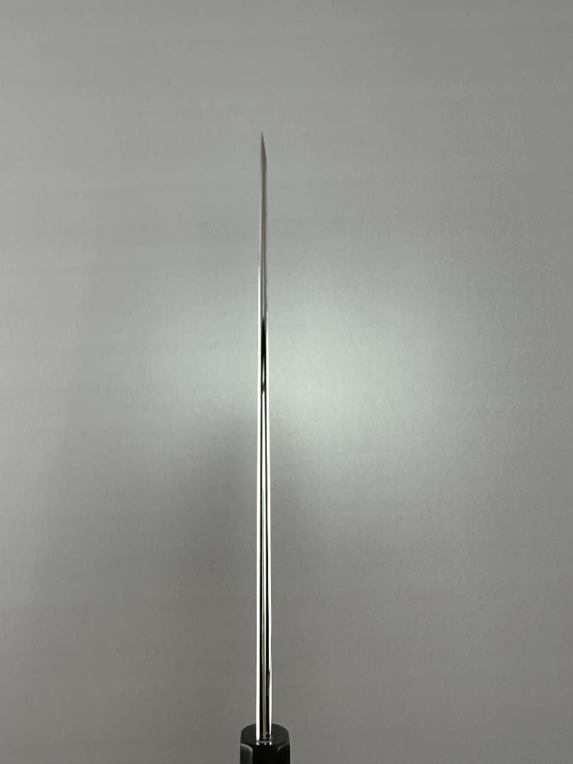 5571 身卸し包丁 9寸 ウルトラ鏡面仕上げ 刺身包丁 黒檀黒水牛角八角