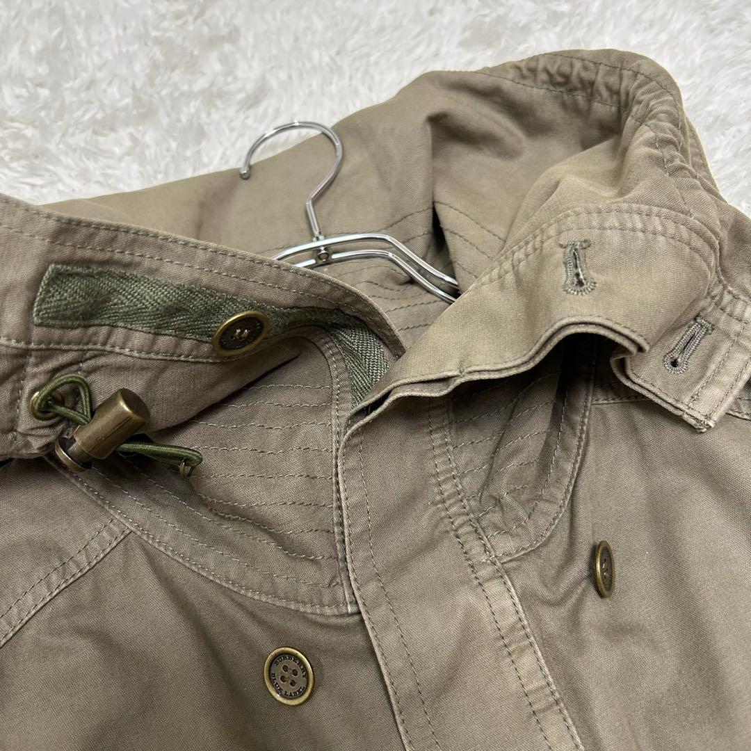 y2k 00s バーバリーブルーレーベル モッズコート ミリタリー ノバチェック