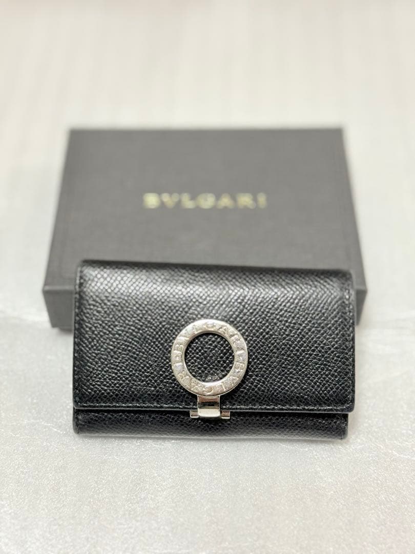 ブルガリ 6連 キーケース ロゴクリップ レザー 黒 - 小物在庫 処分