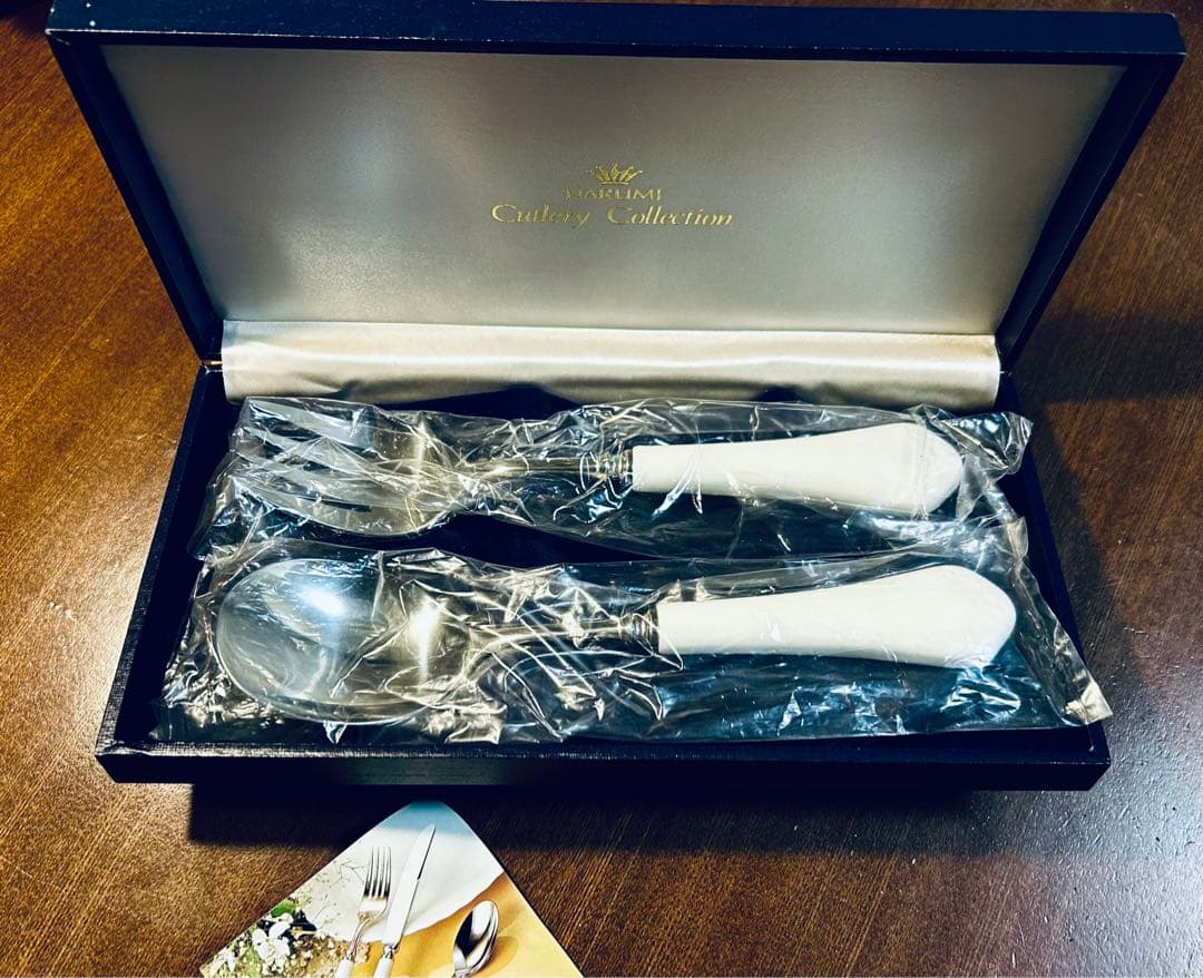 ナルミ シルキーホワイト Silky White サラダサーバーセット ナルミ シルキーホワイト Silky White サラダサーバーセット｜