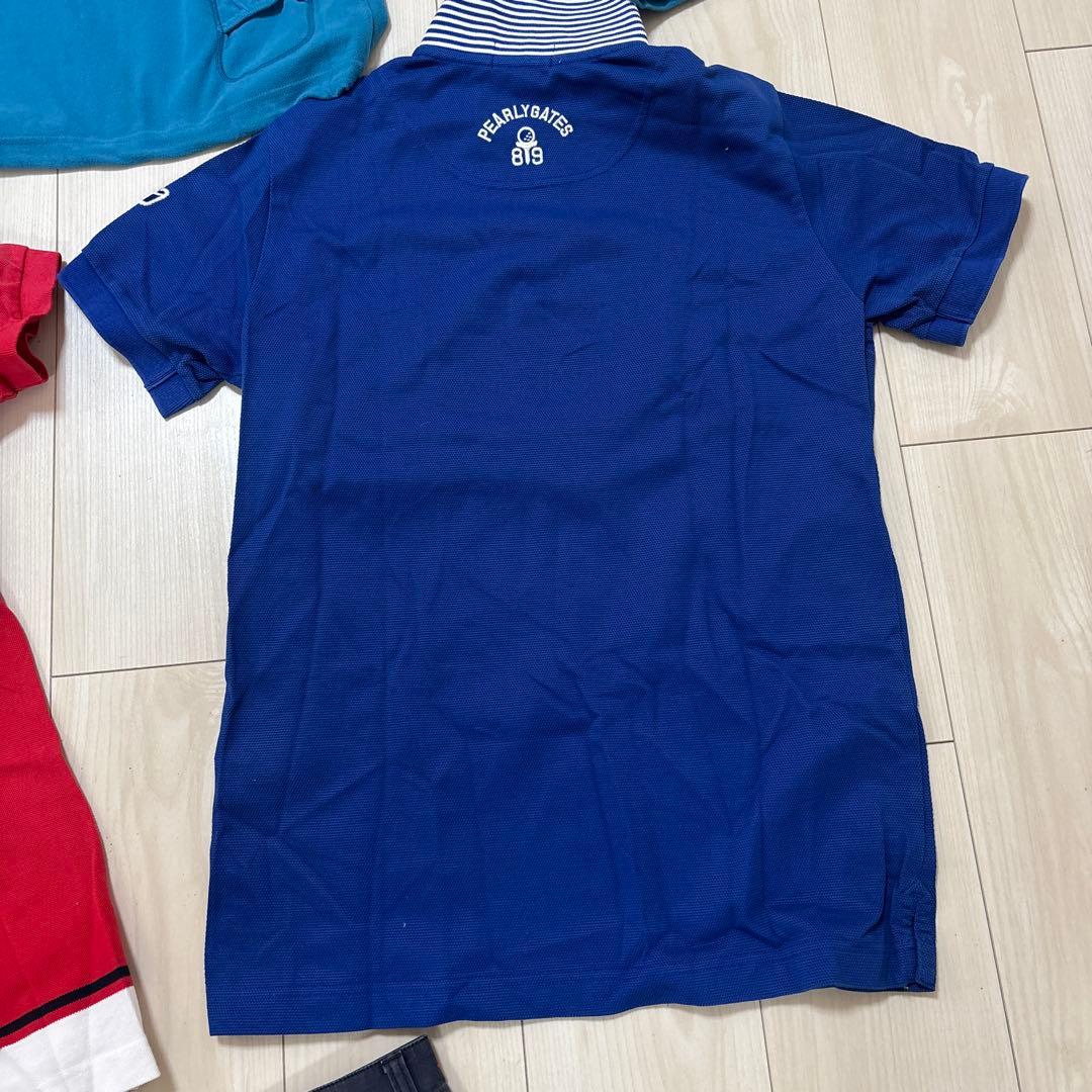 PG ポロシャツ2枚、ショートパンツ1枚、プルオーバーシャツ1枚、キャップセット