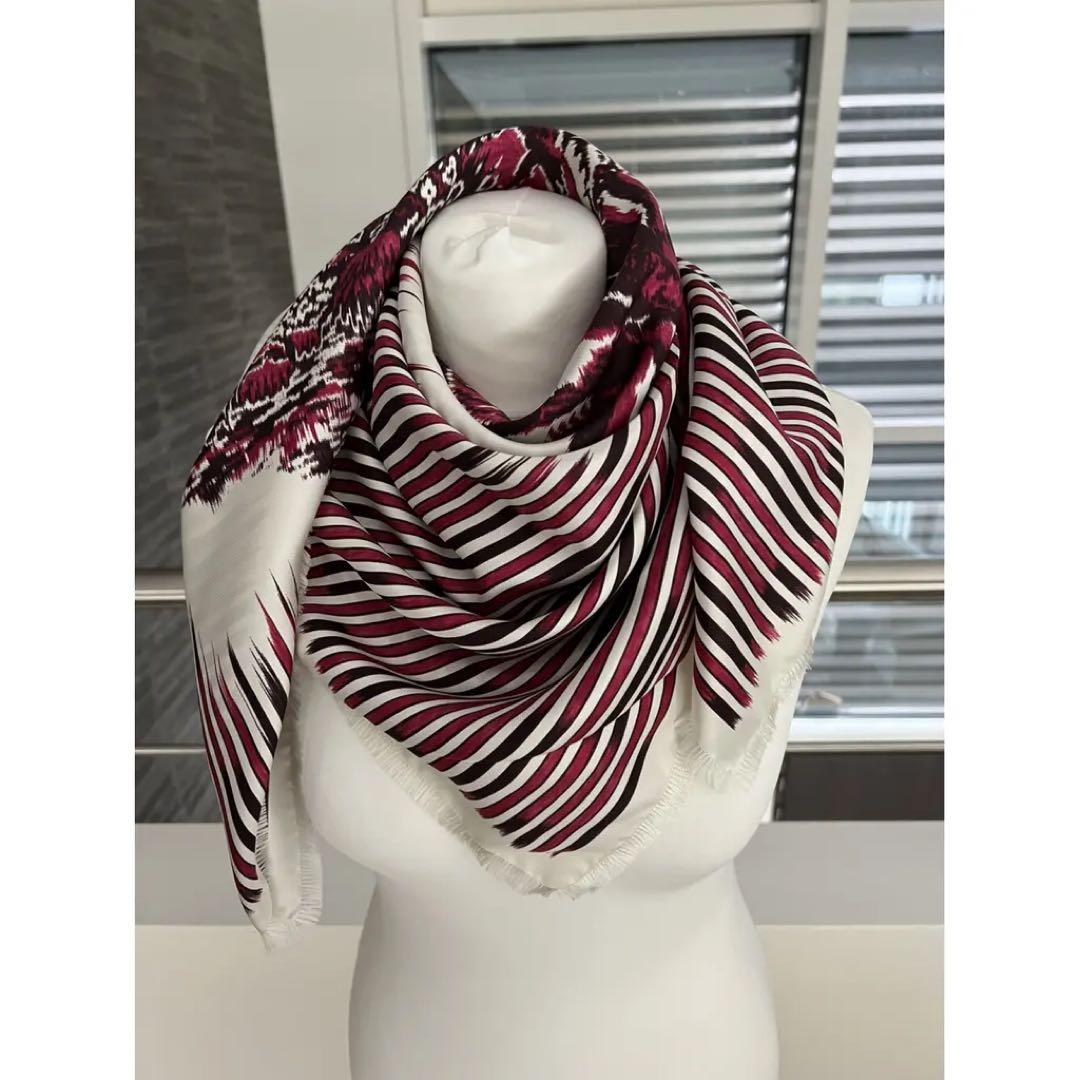 natsu☆　Dior トワルドゥジュイ柄 高級シルクスカーフ 新品