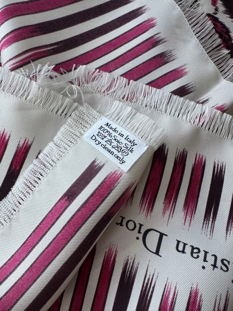 natsu☆　Dior トワルドゥジュイ柄 高級シルクスカーフ 新品