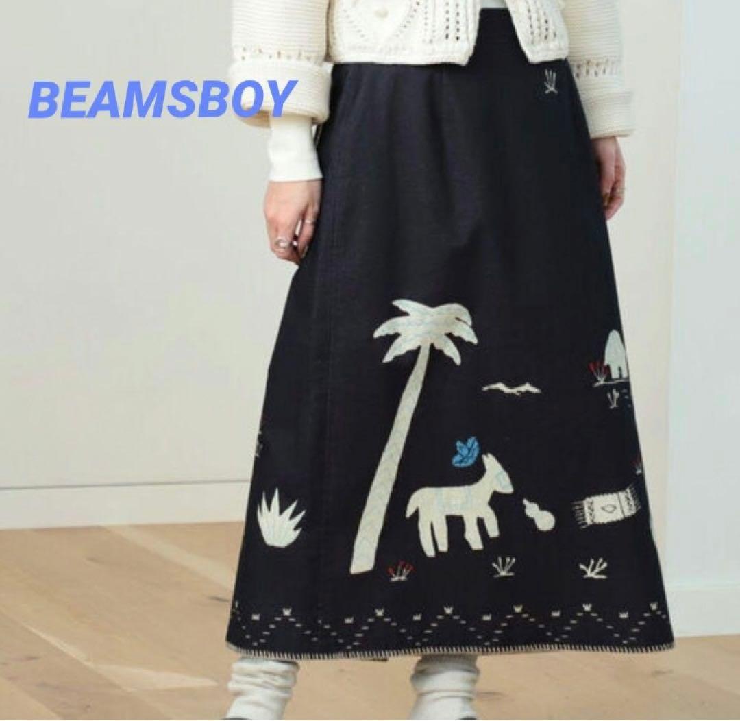 完売品 BEAMS BOY メキシカンプリントスカート