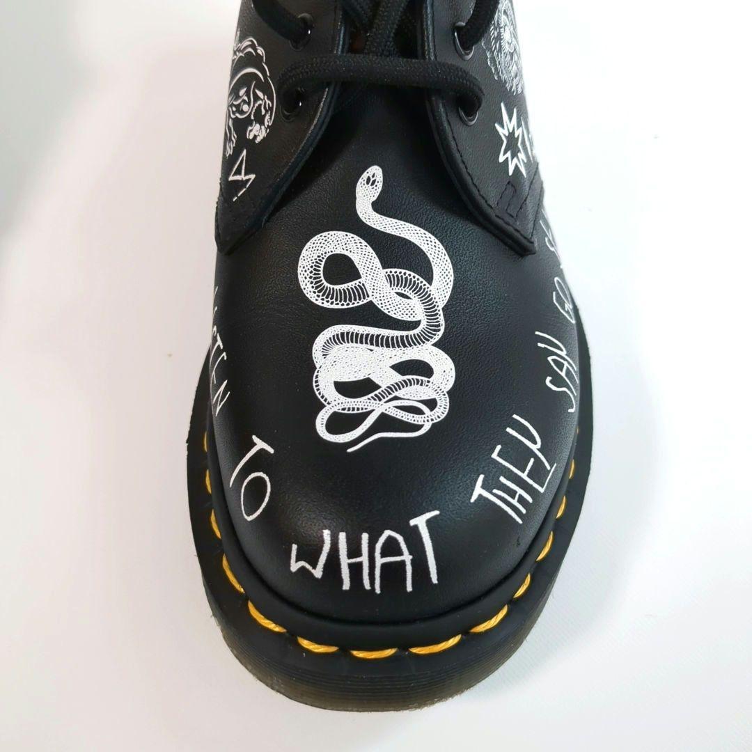 Dr.Martens 1461 REBEL 3EYE レェバァル レザー UK4