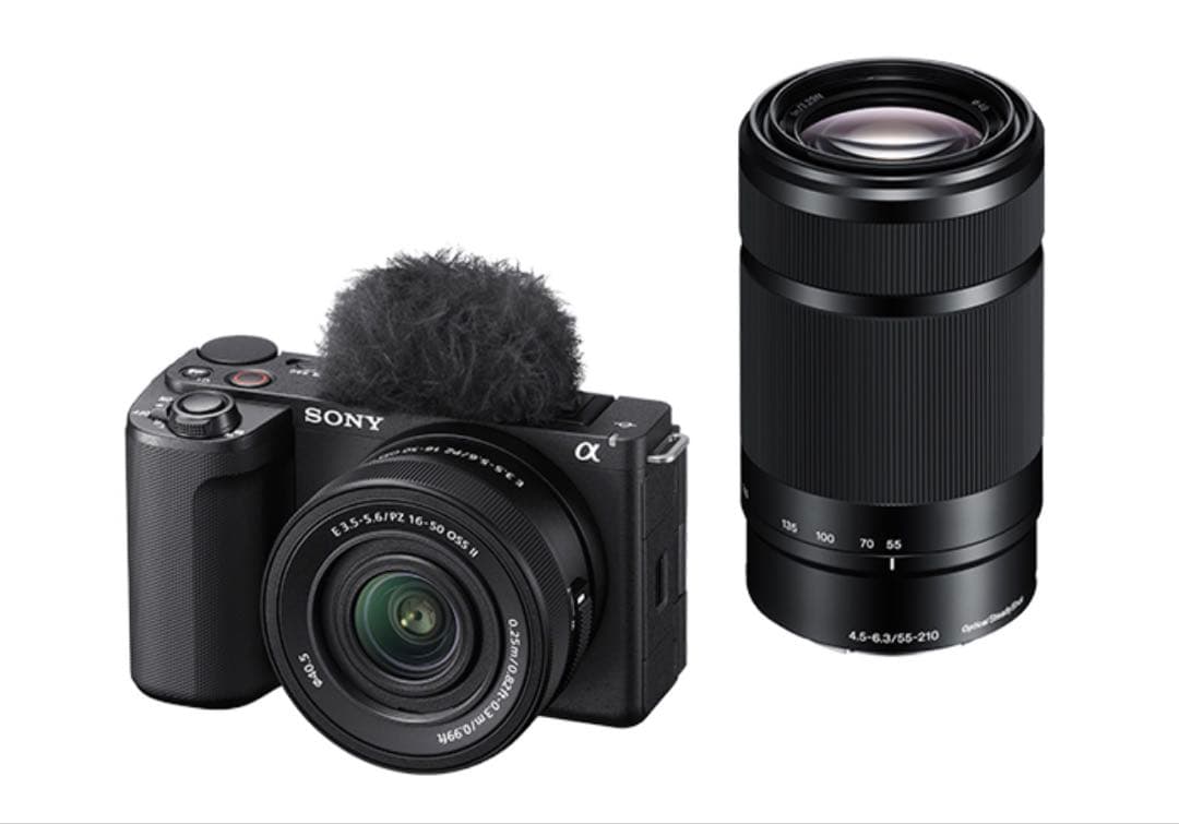 【美品】値下げSONY ZV-E10 II Eマウント バッテリー、レンズ2個付