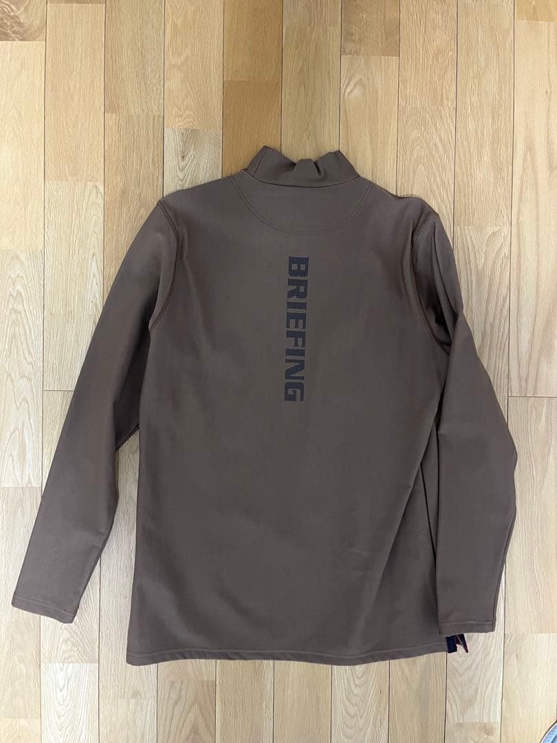 BRIEFING ハイネック ロングスリーブ シャツ ブラウン