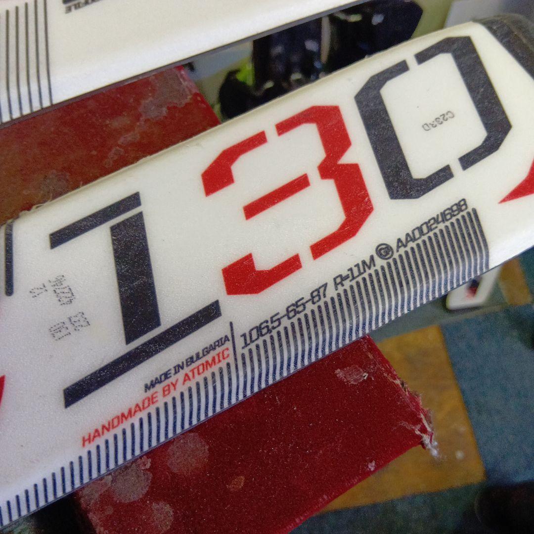 整備済 …ホットWAX仕上げ ジュニア用130cm ATOMIC 板…カザマ靴…