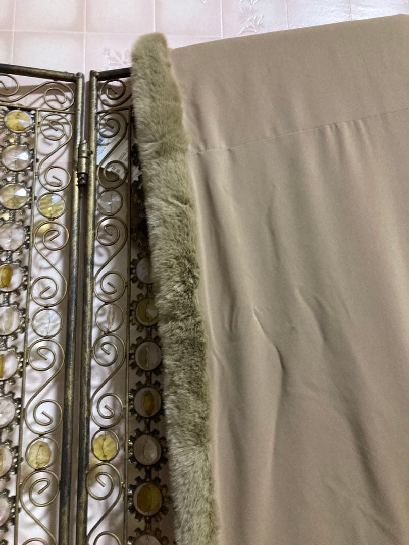 ケープ　タグ付き　JENNE リッチボリュームファーケープ　ポンチョ