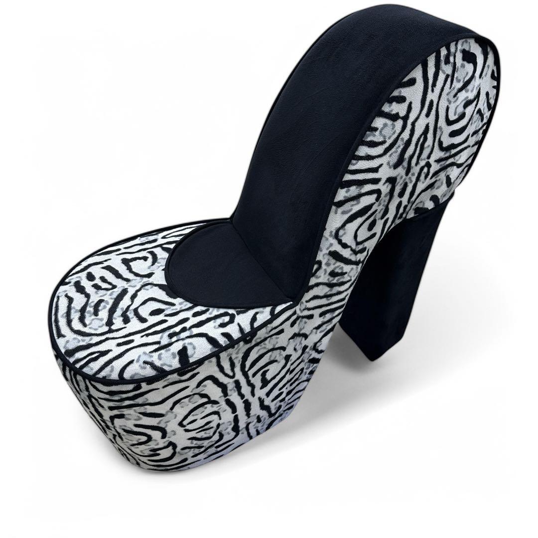 輸入レア品】 ハイヒールソファ レトロ ミッドセンチュリー ヒョウ柄