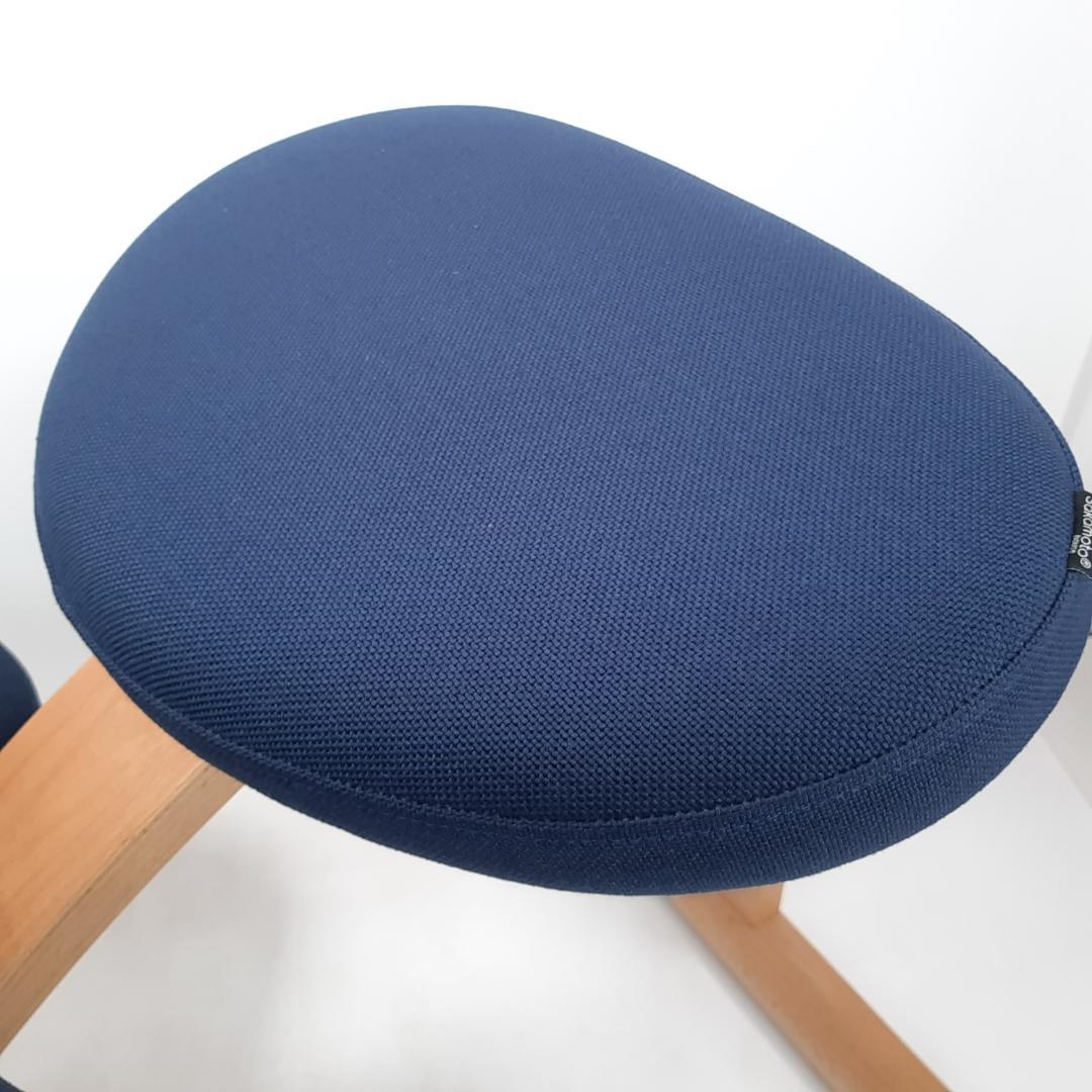 美品　サカモトハウス　バランスイージー　チェア　ネイビー　姿勢矯正チェア