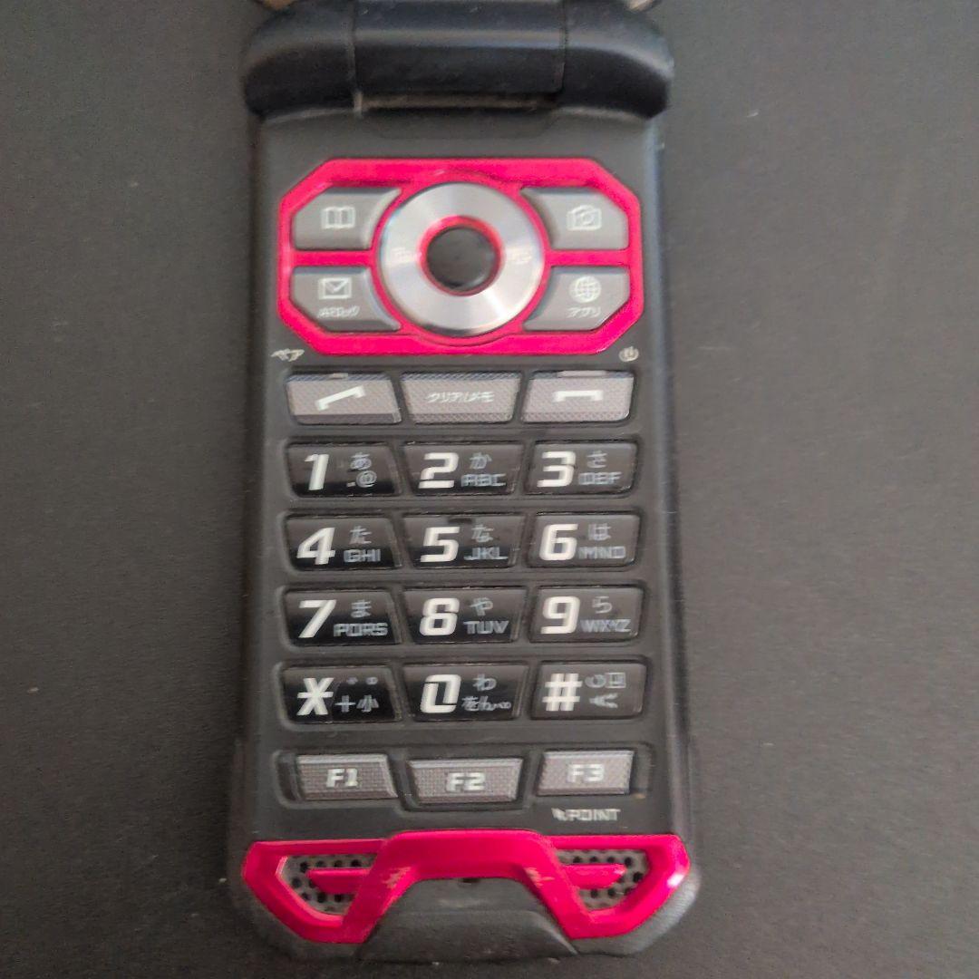 現状販売 起動確認済 TORQUE KYF33ガラホ レッド