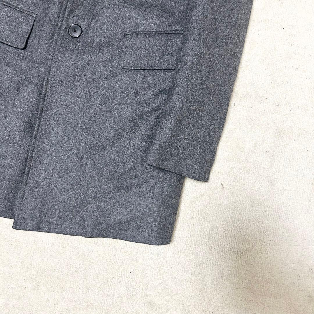 美品　エディフィス　カノニコ　ダウンチェスターコート　グレー　ウール　肉厚