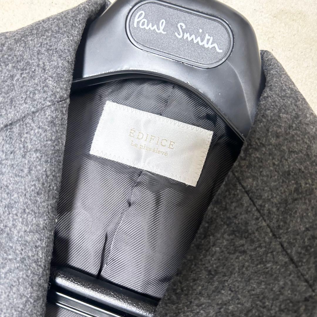 美品　エディフィス　カノニコ　ダウンチェスターコート　グレー　ウール　肉厚