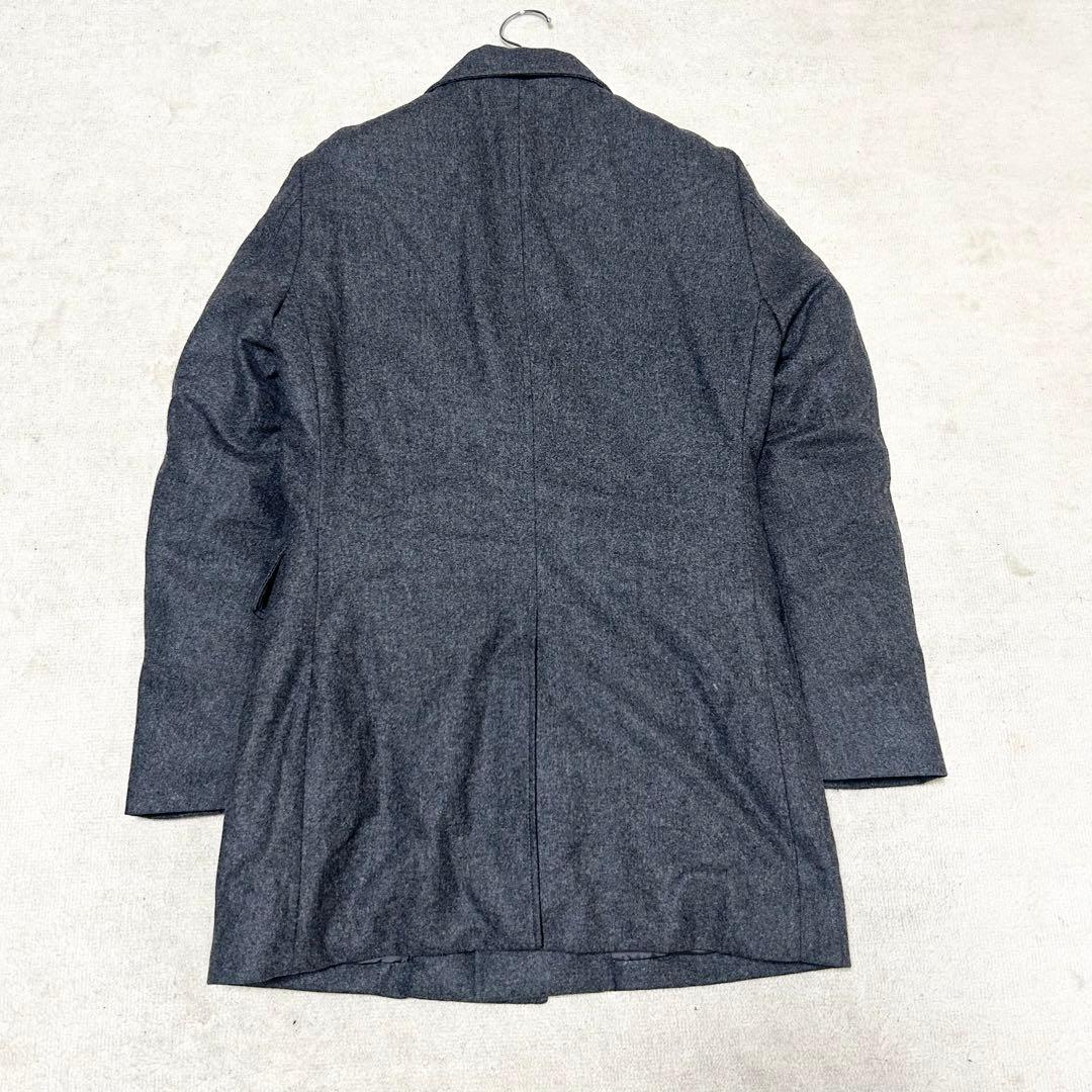 美品　エディフィス　カノニコ　ダウンチェスターコート　グレー　ウール　肉厚