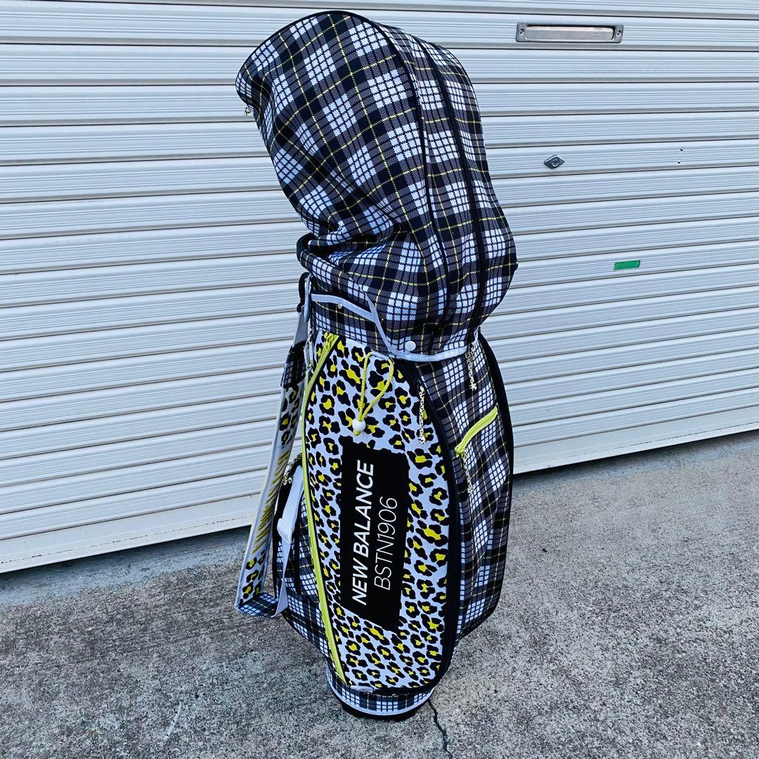 NEW BALANCE チェック柄ヒョウ柄 キャディバッグ ゴルフ - メルカリ