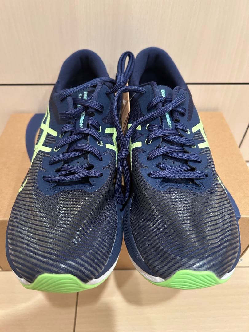 新品未使用❗️ASICS マジックスピード3ネイビー/ライム 25.5cm