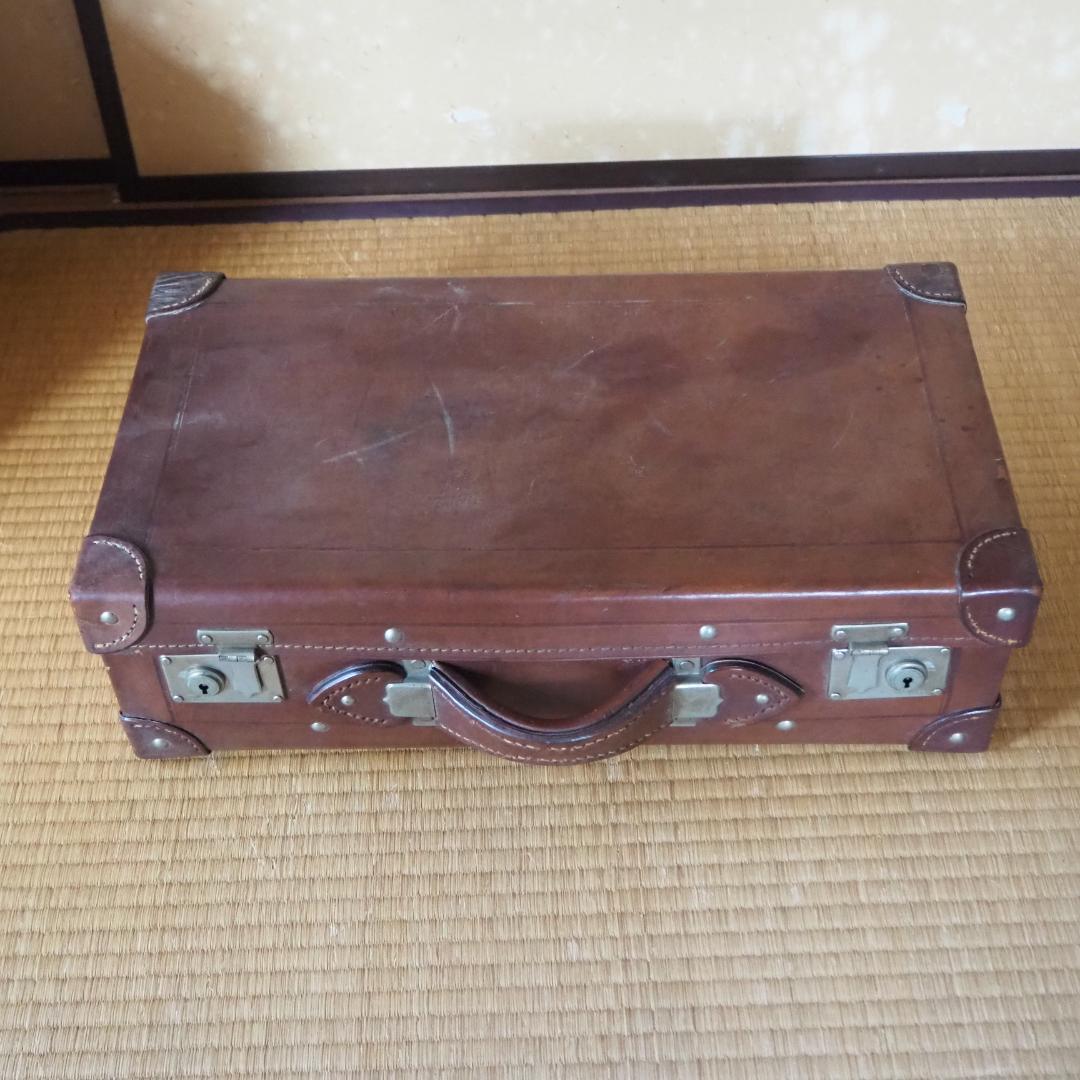 革トランク　昭和レトロ　レザー　皮革　ヴィンテージ