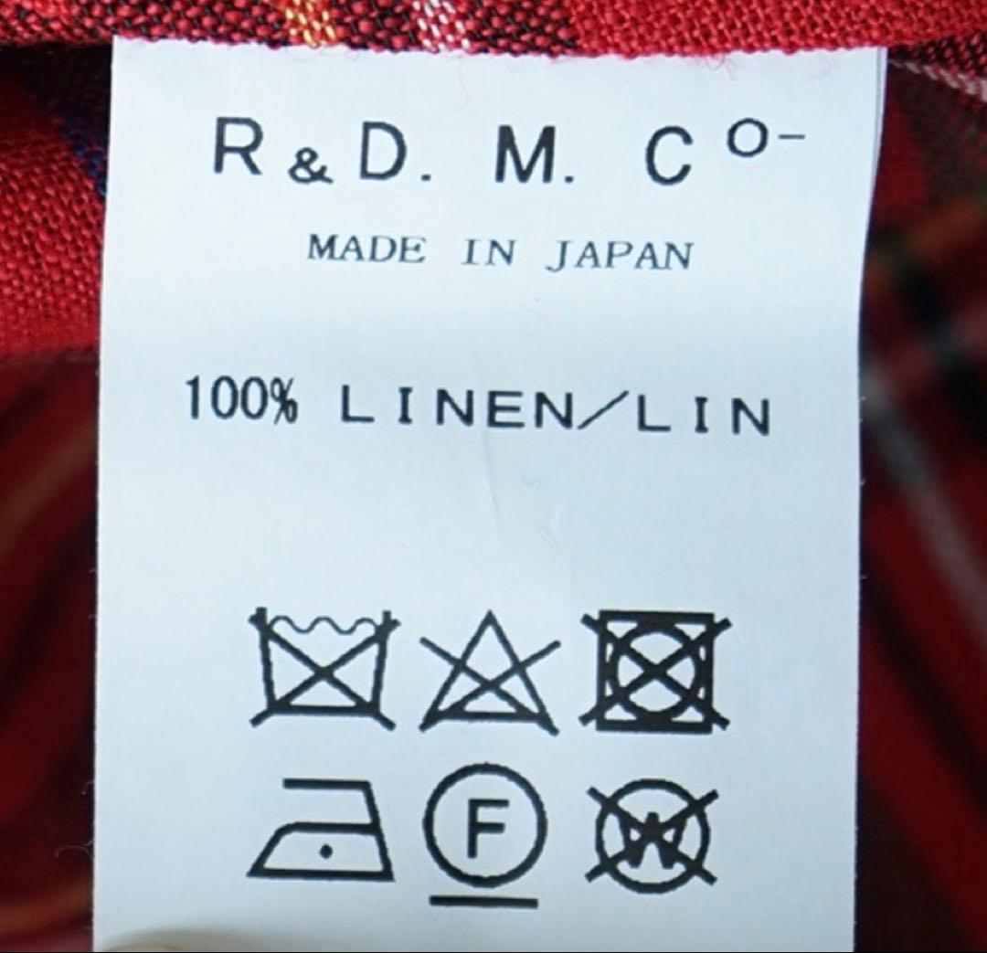 R&D.M.Co- タータンチェックリネンポケットスカート