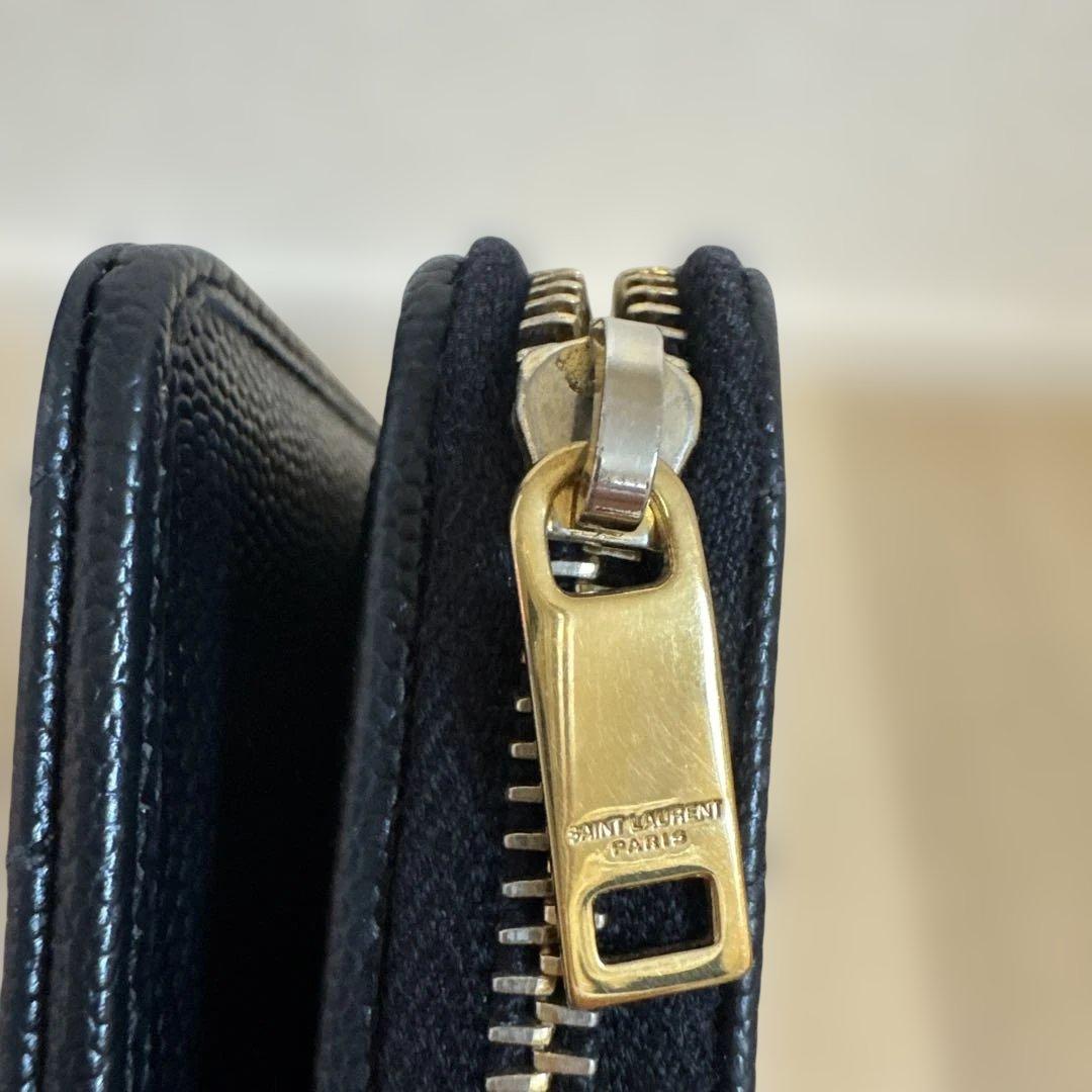 ☆まるも☆【正規品】SAINT LAURENT 二つ折り財布 使用品