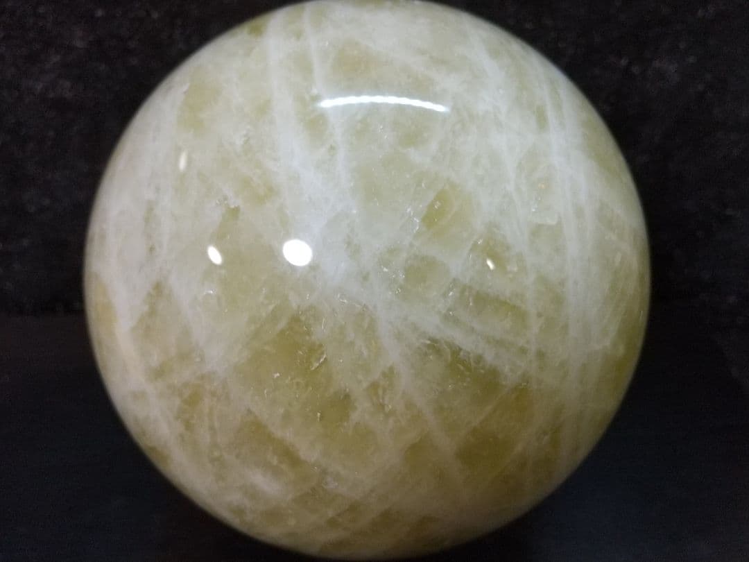 シトリン水晶丸玉(125㍉2.5kg)天然石