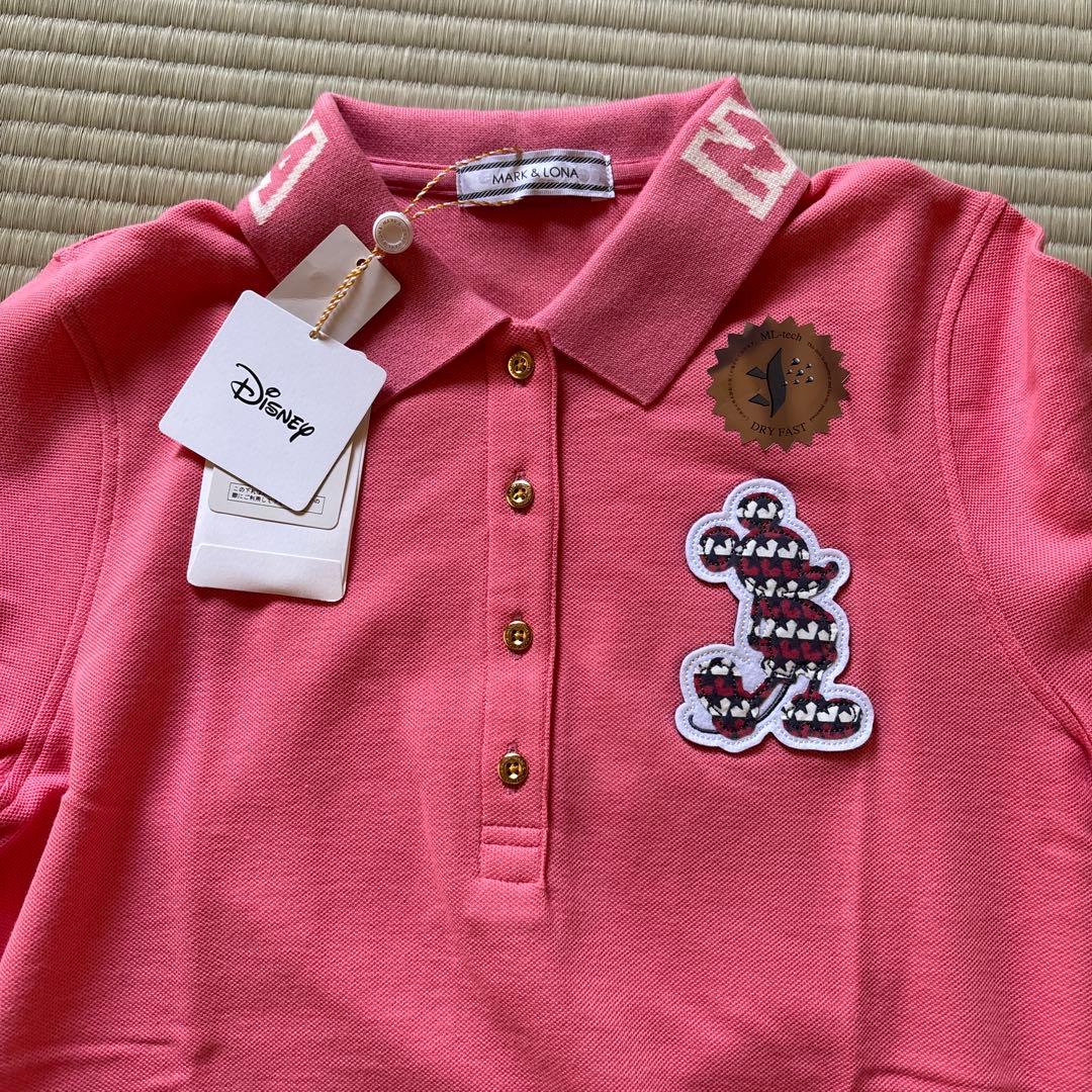 MARK & LONA ピンク ポロシャツ 半袖