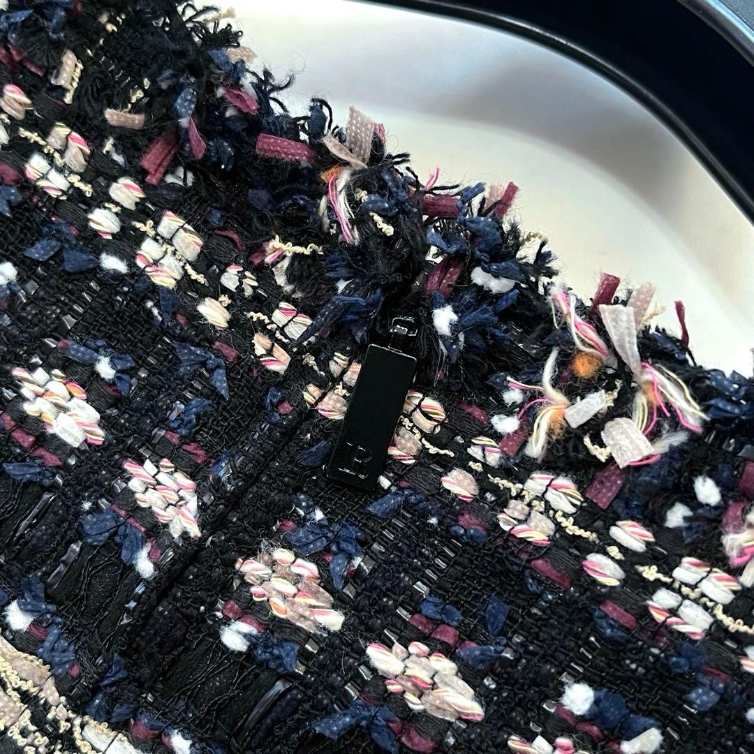 極美品☆Rene ルネ　マリアケント　ミックスツイードワンピース　34