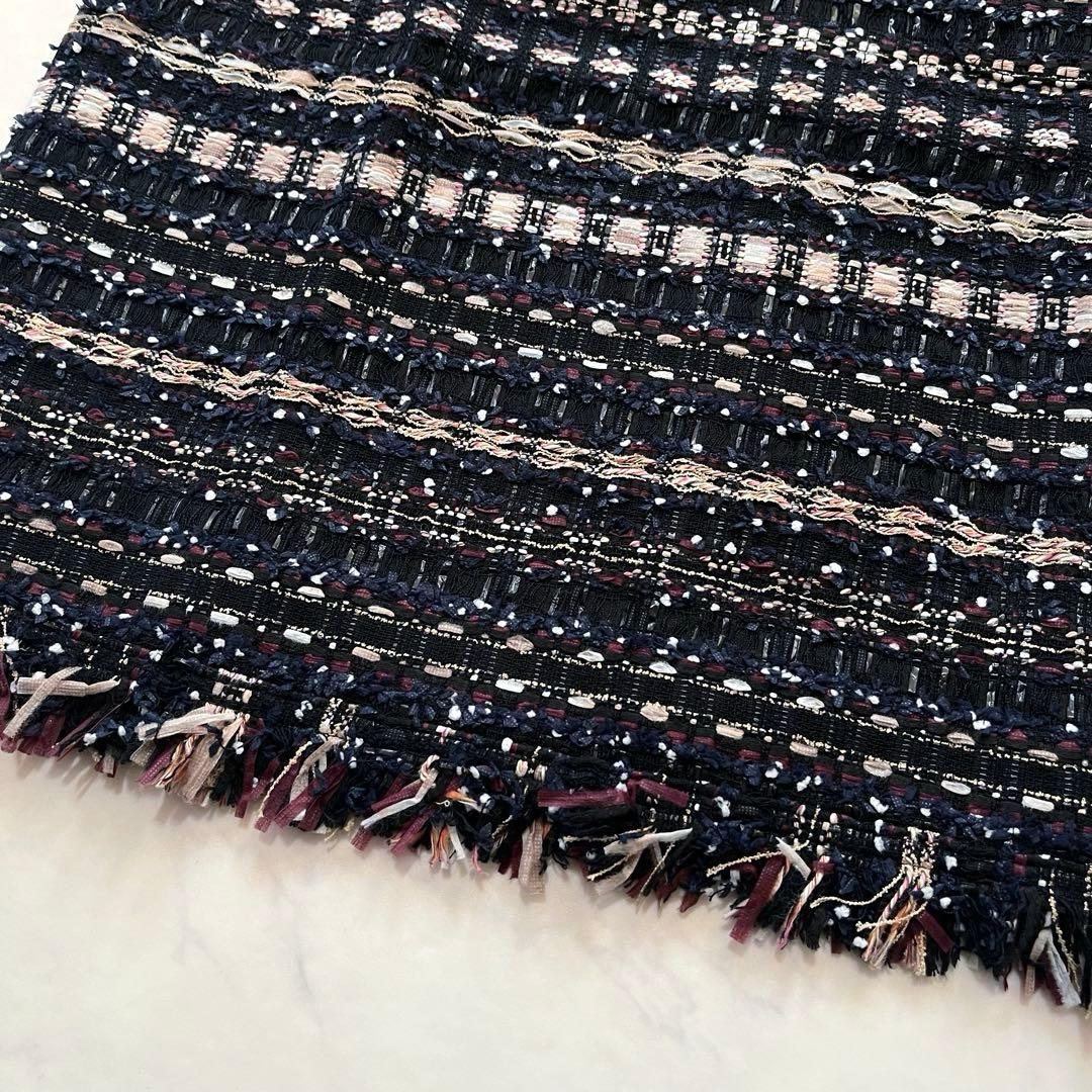 極美品☆Rene ルネ　マリアケント　ミックスツイードワンピース　34