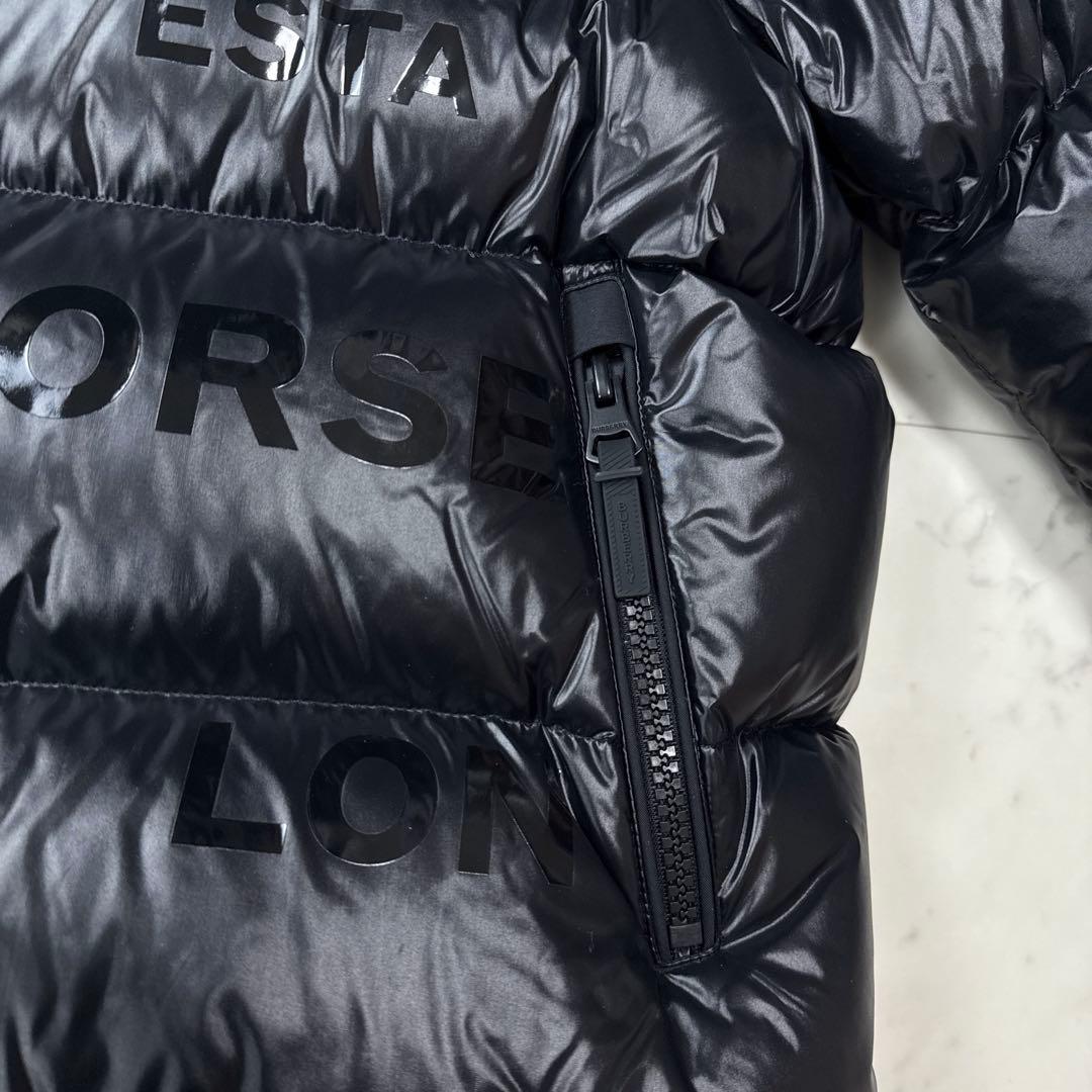 美品 バーバリー 現行 ダウンジャケット ホースフェリー ブラック Lサイズ