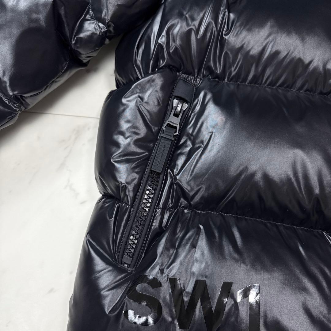 美品 バーバリー 現行 ダウンジャケット ホースフェリー ブラック Lサイズ