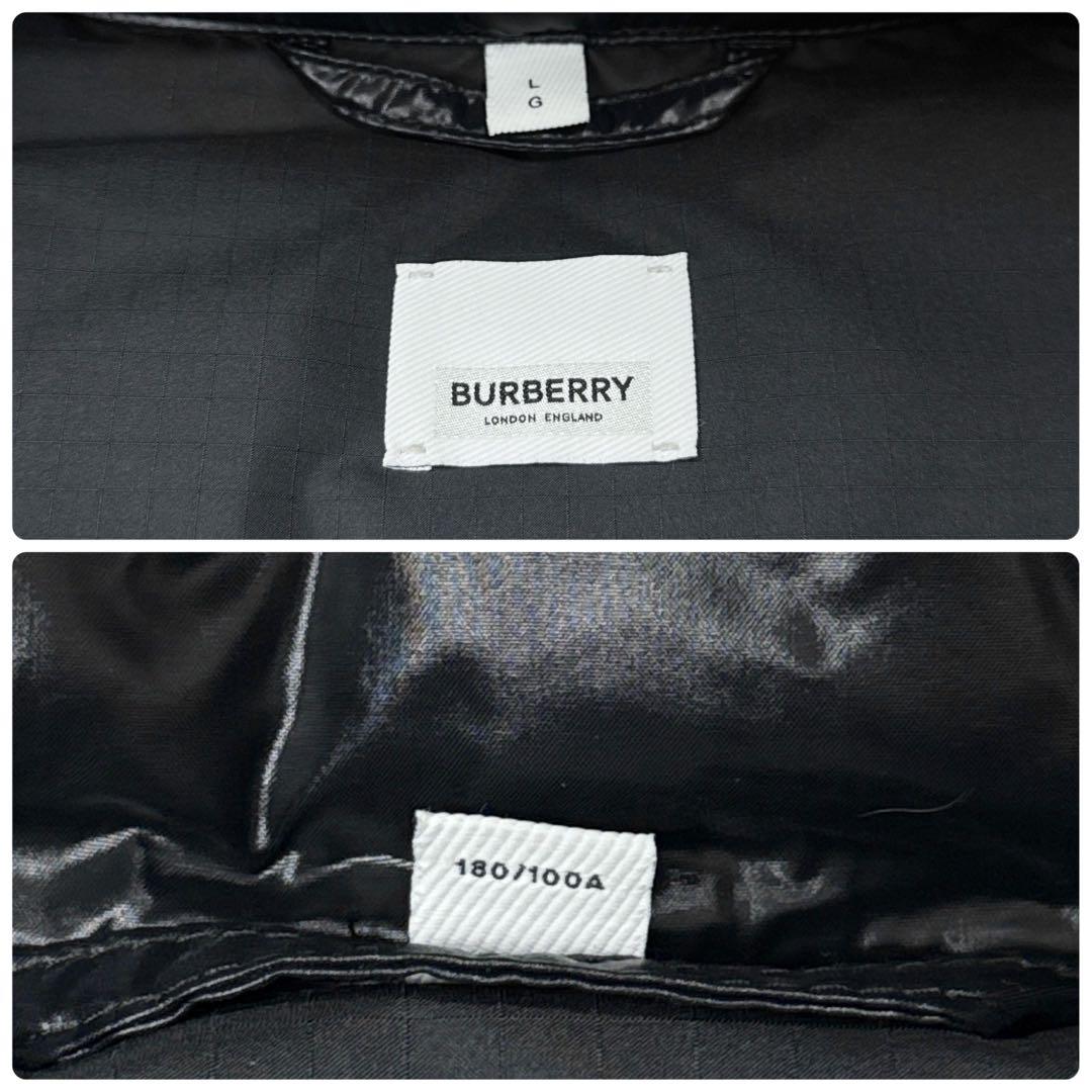 美品 バーバリー 現行 ダウンジャケット ホースフェリー ブラック Lサイズ