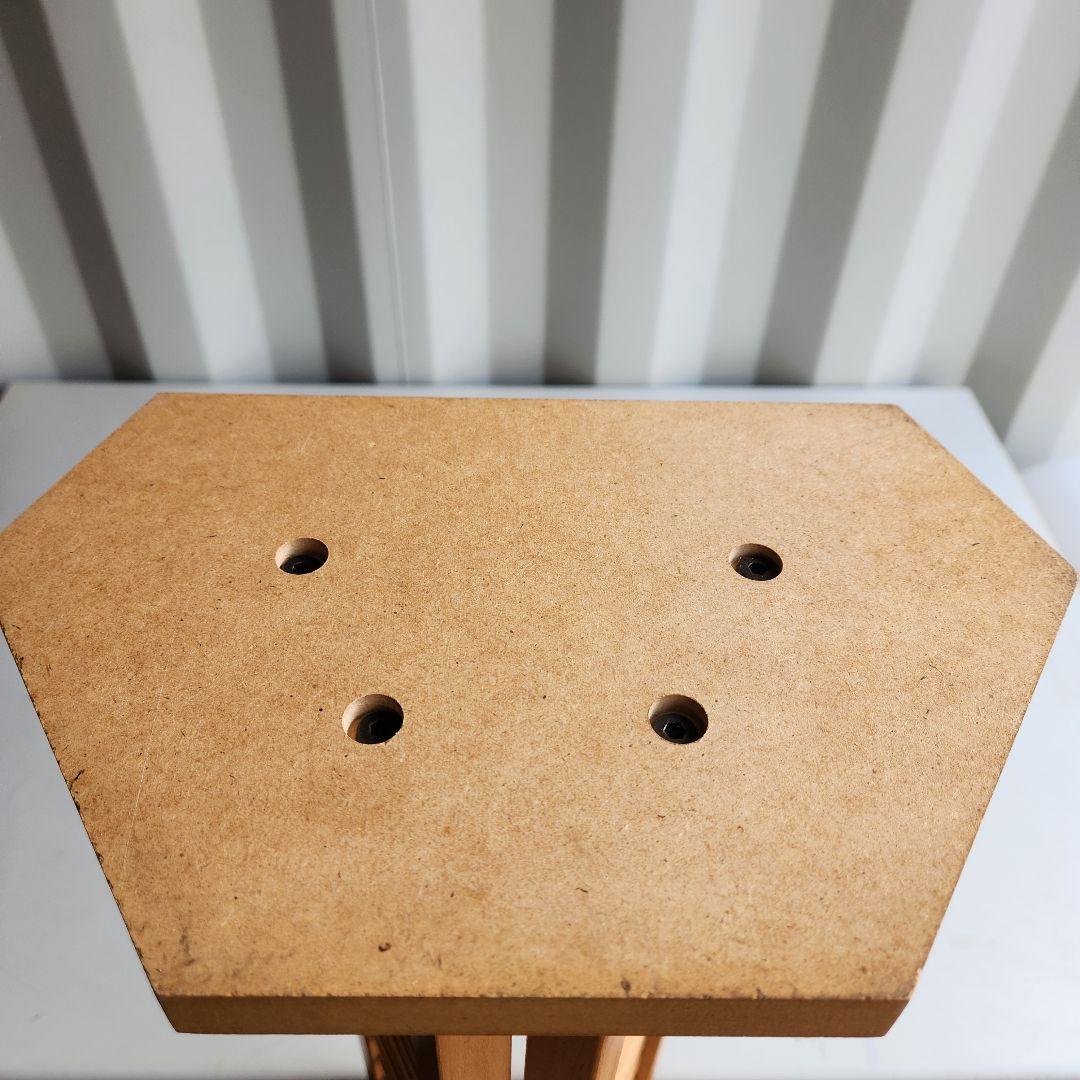 希少 ヴィンテージ 木製　CDラック CDタワー 128.5cm 天然木