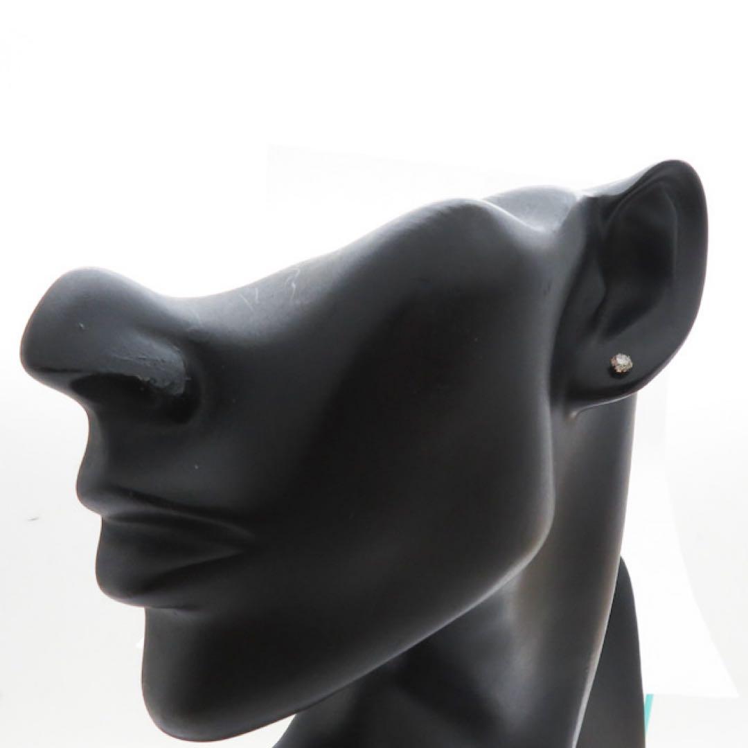 ニ*ー様 【本物保証】K10YG 天然ダイヤモンド 0.249ct ピアス｜刻印