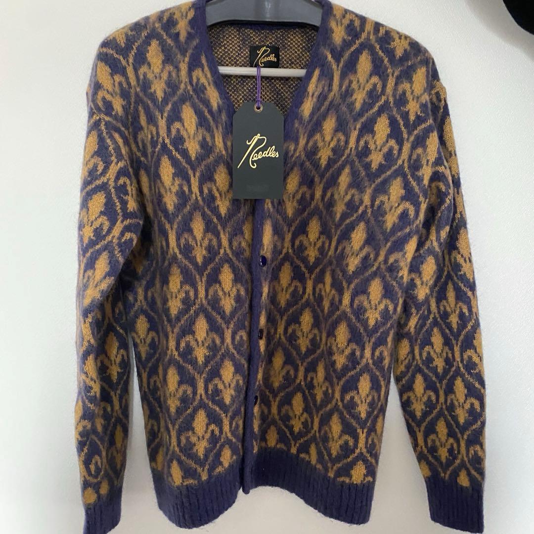 Needles 24AW 総柄 モヘア カーディガン