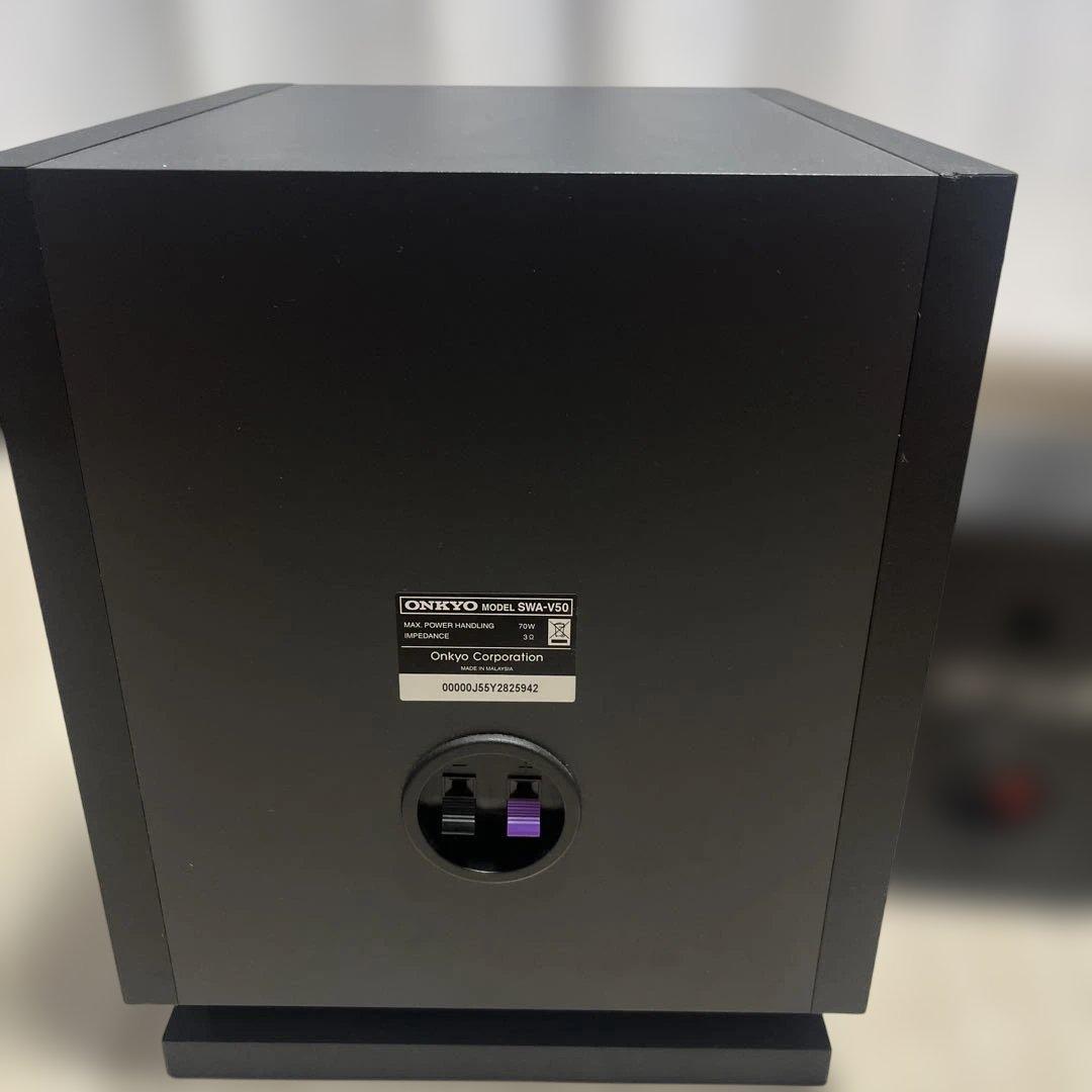 ONKYO NR-365 AVアンプ スピーカー、AC電源スピーカーケーブルあり