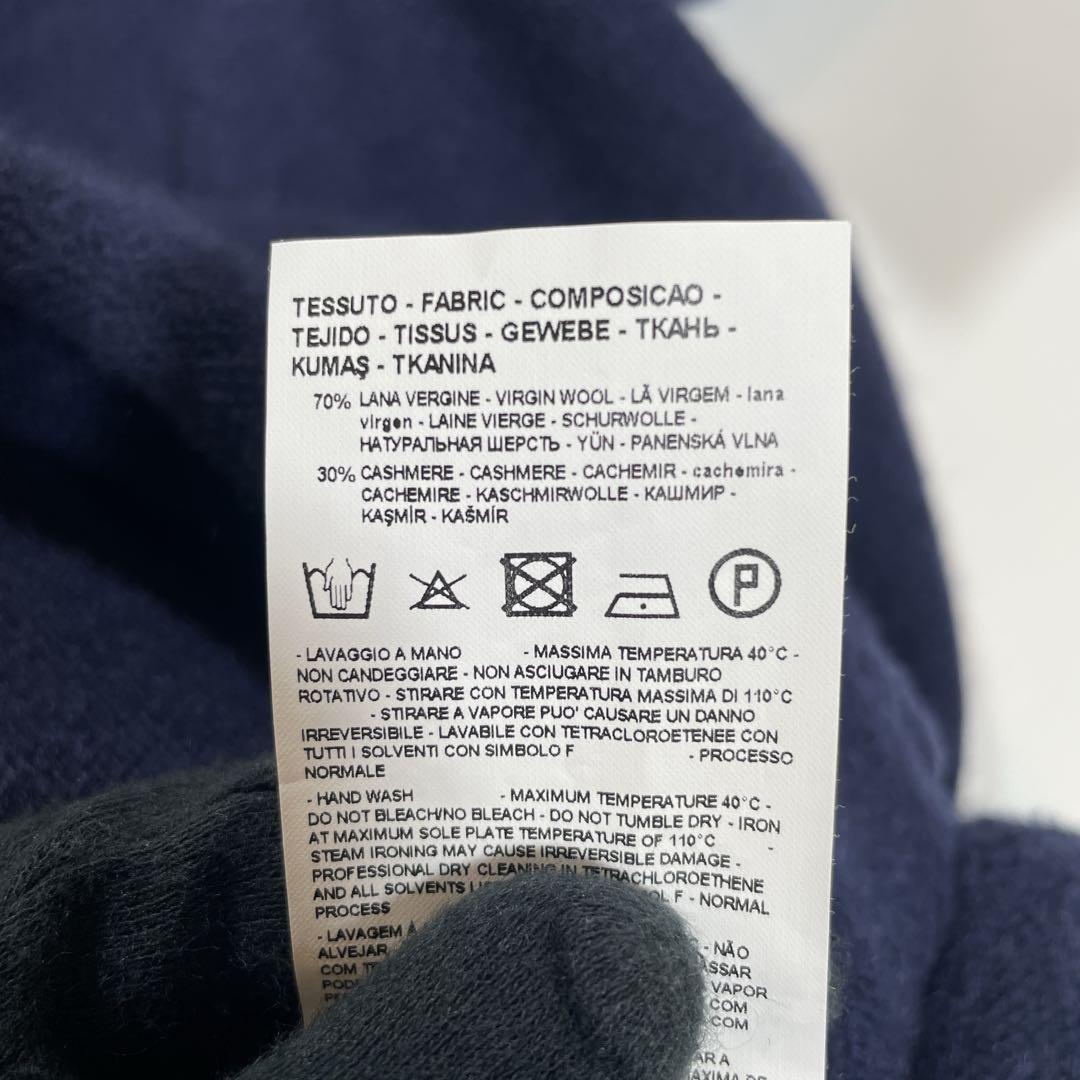 アルマーニ　ポンチョ　タートルネック　ニット　ベルト　カシミヤ混　ユニセックス