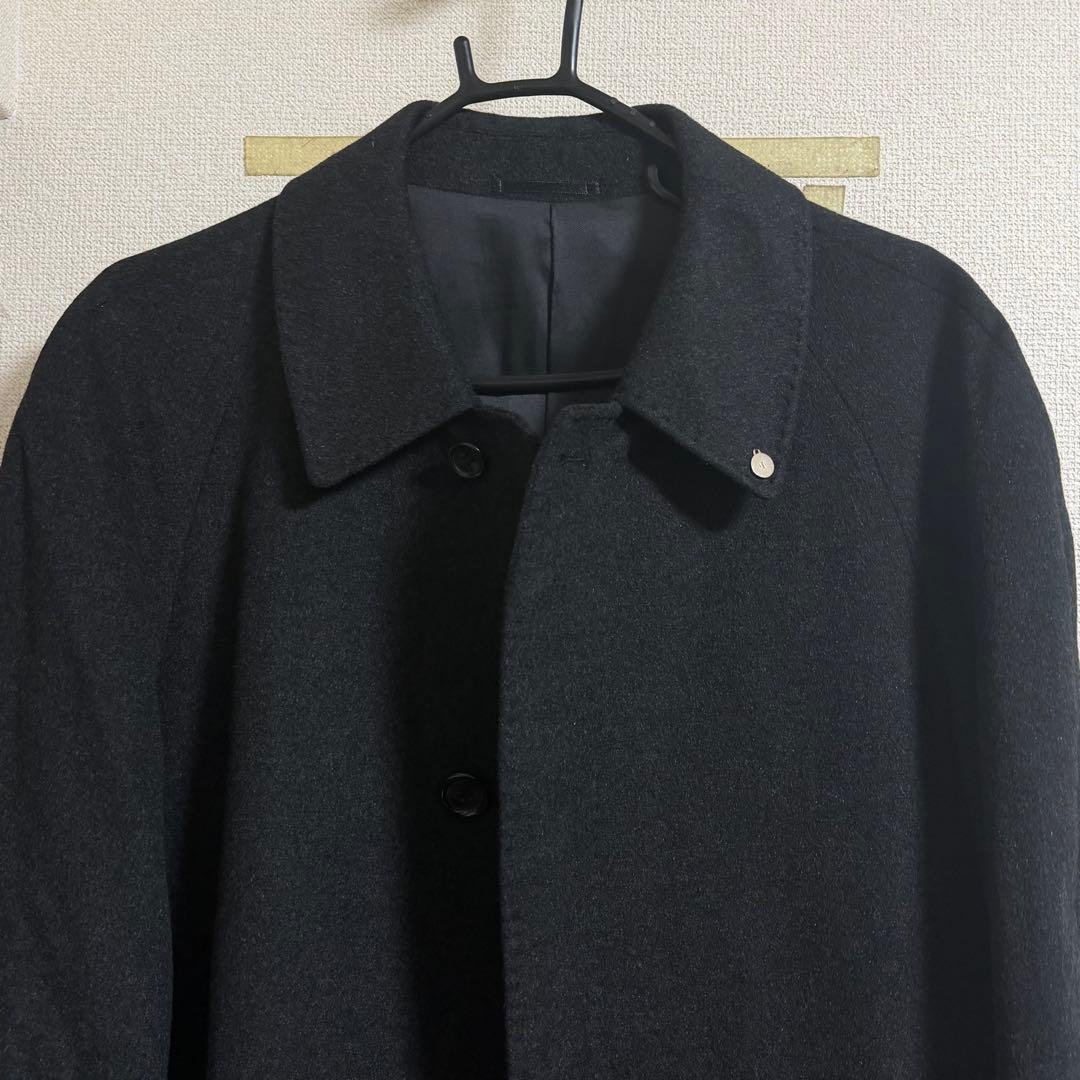 専用☆エルメス カシミヤ ロングコート ステンカラーコート メタルロゴ